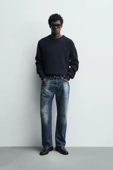 Свитер из хлопка классического кроя- Заказать в России