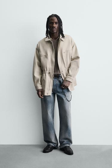 Zara Джинсовая куртка с карманами