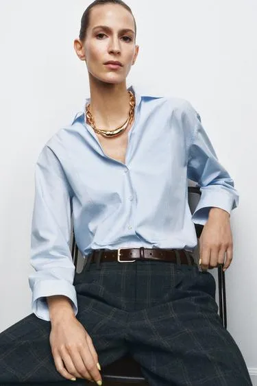 Ремень из 100% кожи с квадратной пряжкой- Заказать в России