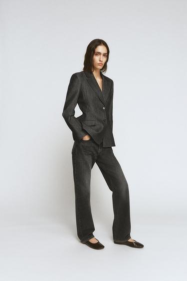 Zara Джинсовый блейзер ZW COLLECTION