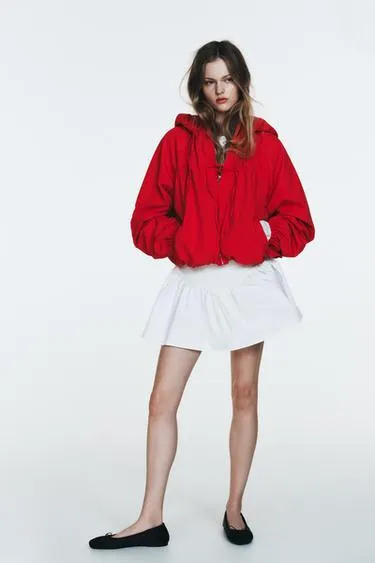 Нейлоновая куртка с завязками- Заказать в России