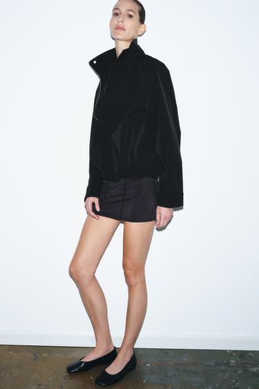 Zara Бомбер оверсайз на молнии