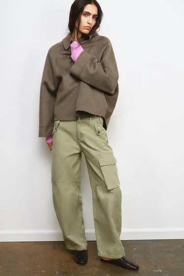 Куртка с шерстью и молнией — ZW COLLECTION- Заказать в России