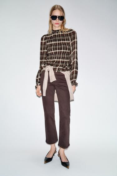 Zara Джинсы Z1975 MINI FLARE с высокой посадкой