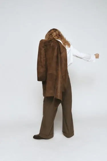 Пальто из 100% кожи — ZW COLLECTION LIMITED EDITION- Заказать в России