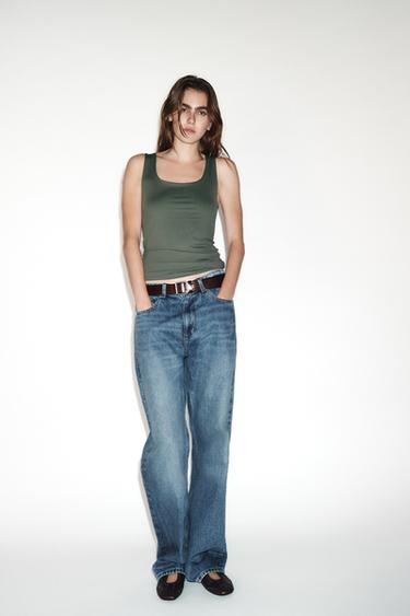 Zara Футболка из полиамида с широкими бретелями