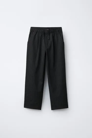 Брюки прямого кроя в полоску