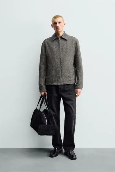 Куртка структурная комбинированная кожа ORIGINS- Заказать в России