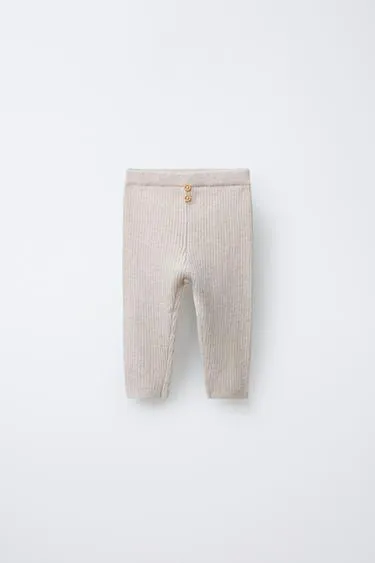 Легинсы в рубчик с пуговицами- Заказать в России