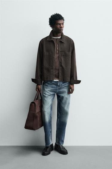 Zara Куртка из рельефной ткани с карманами