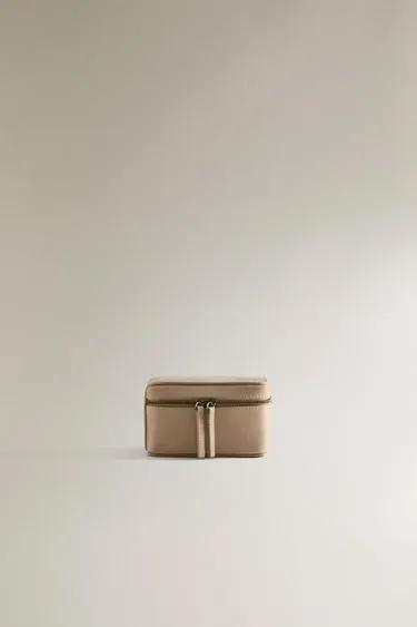 Маленькая кожаная ювелирная коробка для путешествий