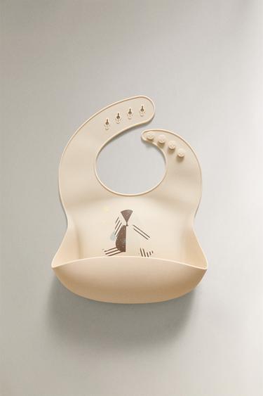 Zara Детский силиконовый слюнявчик с изображением кролика