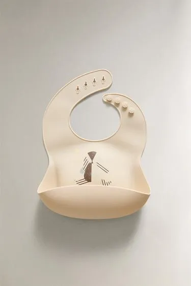 Детский силиконовый слюнявчик с изображением кролика- Заказать в России