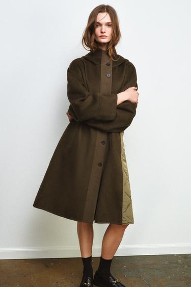 Zara Парка из смесовой шерсти ZW COLLECTION LIMITED EDITION