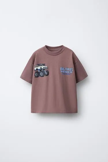 Футболка с принтом BIG TIRES MONSTERS WHEELS ©