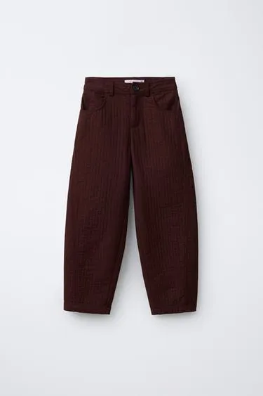 Брюки BARREL текстурные- Заказать в России