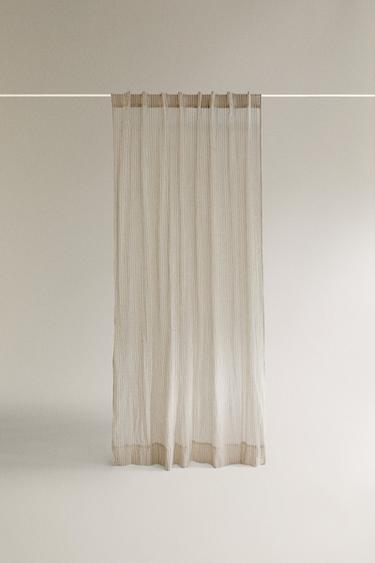 Zara Занавеска из полосатого муслина купить с доставкой.