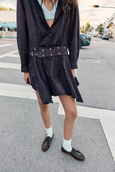 Zara Кожаные топсайдеры