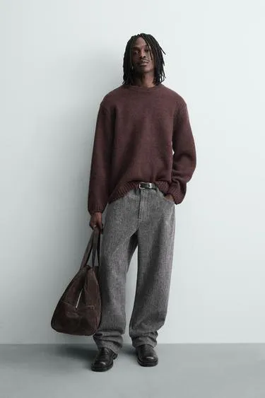 Свитер с эффектом разрезов- Заказать в России