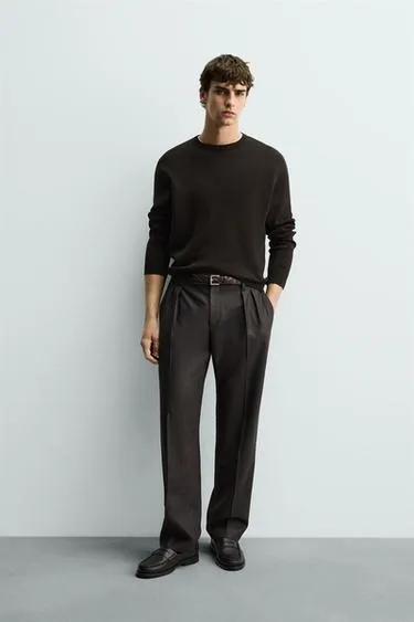 Джемпер классического кроя из хлопка- Заказать в России