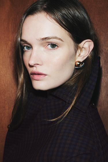 Zara Комбинированные серьги «шар и палочка»