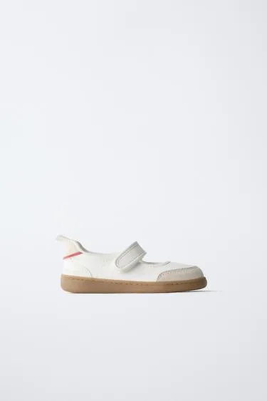 Ретро-балетки в спортивном стиле