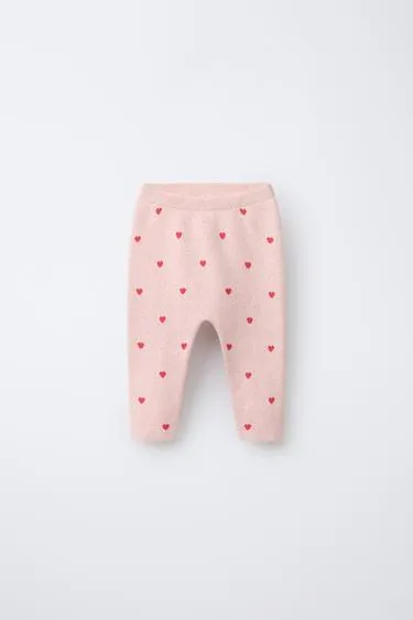 Трикотажные брюки с сердцами- Заказать в России
