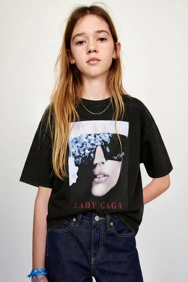 Футболка с принтом LADY GAGA ©- Заказать в России