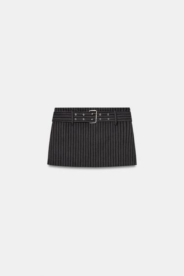 Zara Юбка-шорты с ремнем