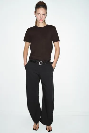 Хлопковая футболка в стиле рустик