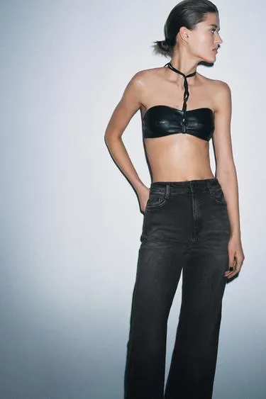 Бюстгальтер из 100% плетеной кожи- Заказать в России