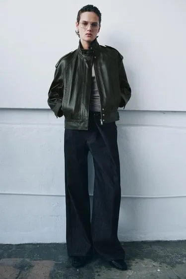 Бомбер из кожи — ZW COLLECTION LIMITED EDITION- Заказать в России