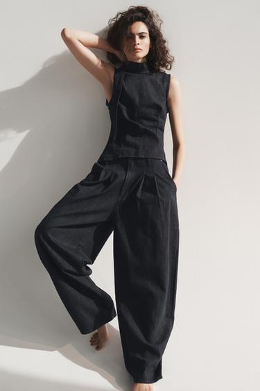 Zara Джинсы TRF BAGGY со средней посадкой