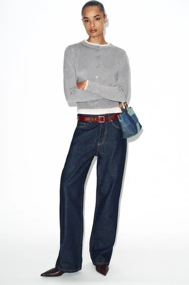 Кардиган с кружевной отделкой