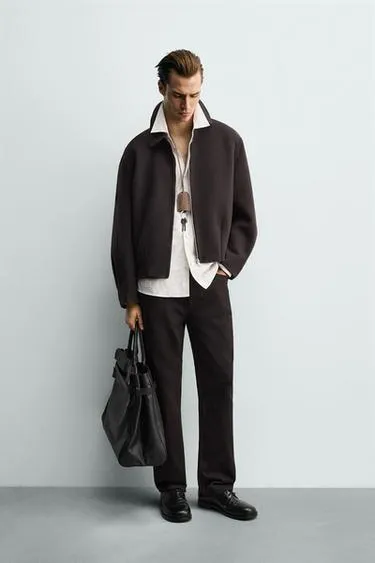 Куртка свободного кроя из шерсти- Заказать в России