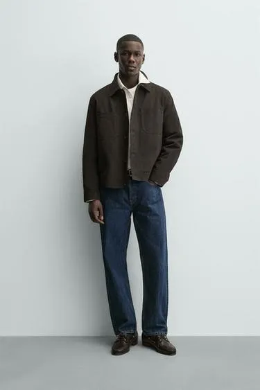 Стеганая куртка-рубашка с карманами- Заказать в России