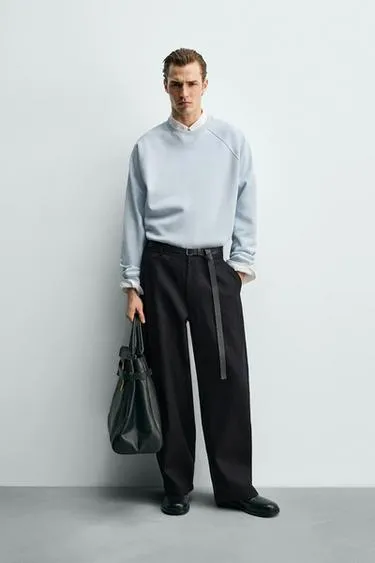 Толстовка из ткани пике с эффектом потертости- Заказать в России