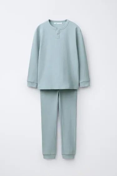 6-14 лет/однотонная пижама в рубчик- Заказать в России