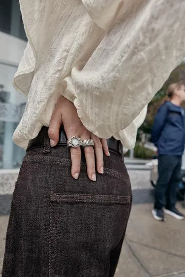 Набор из двух колец с плетением и часами- Заказать в России