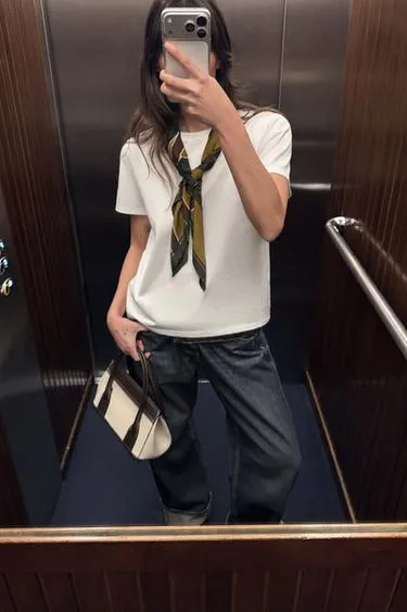 Шарф из 100% вискозы в полоску