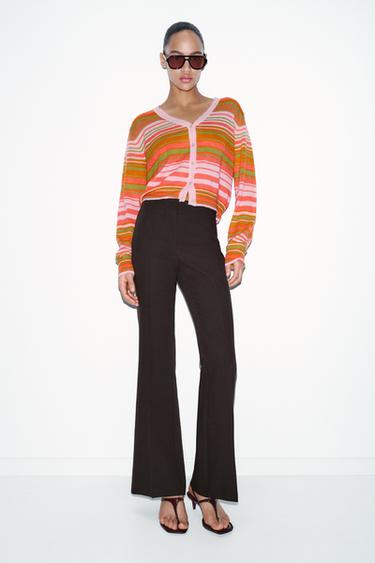 Zara Брюки FLARE с боковыми швами