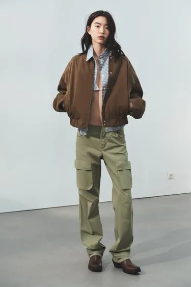 Брюки карго прямого кроя- Заказать в России