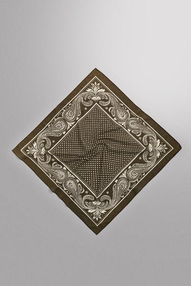 Zara Бандана с геометрическим принтом