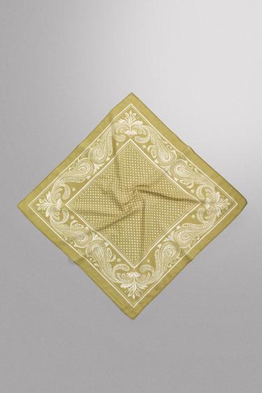 Zara Бандана с геометрическим принтом