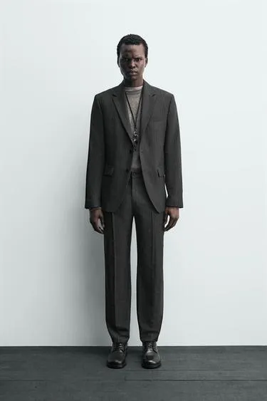 Костюмные брюки в тонкую полоску