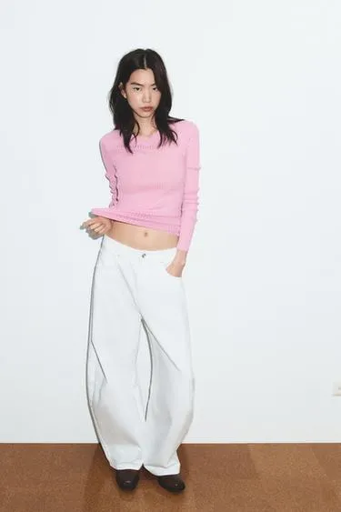 Джинсы TRF BALLOON со средней посадкой бэгги- Заказать в России