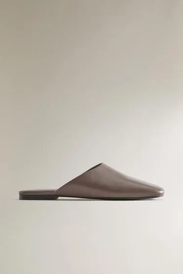 Кожаные сабо с квадратным носком- Заказать в России