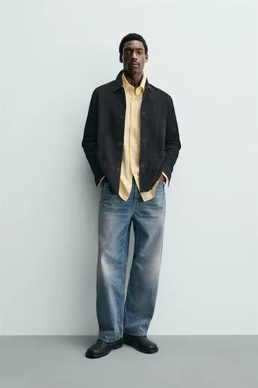 Куртка-рубашка из замши- Заказать в России