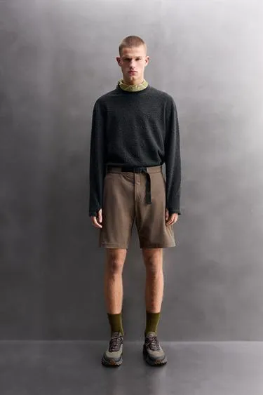 Шорты-карго из высокотехнологичной ткани- Заказать в России