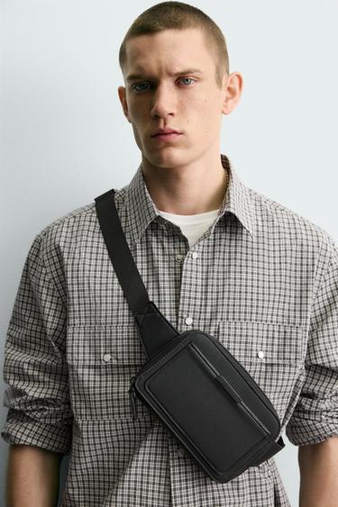 Zara Поясная сумка с тиснением купить с доставкой.